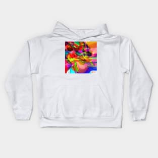 Colour Waves. Abstract Art. Kids Hoodie